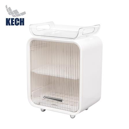 2-TIER PLASTIC DISH DRYING RACK WITH DRIP TRAY KECH WATERY [EXCLUSIVE FROM HOMEPRO THAILAND]