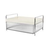 1-TIER GLASS RACK WITH DRAWER KECH CREAMY [EXCLUSIVE FROM HOMEPRO THAILAND]