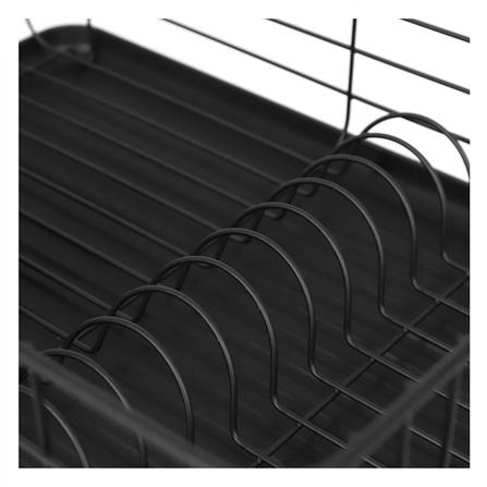 POWDER-COATED STEEL DISH DRYING RACK WITH HANDLES AND DRIP TRAY KECH IRON [EXCLUSIVE FROM HOMEPRO THAILAND]