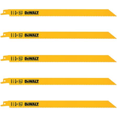 DEWALT 12" RECIPROCATING SAW BLADE (MULTI MATERIAL) [10/14TPI] 5PCS/PACK DW4839