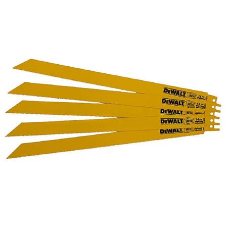 DEWALT 12" RECIPROCATING SAW BLADE (METAL) [14TPI] 5PCS/PACK DW4838