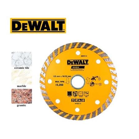 DEWALT 4" DIAMOND CUTTING DISC 2MM (DRY/WET CUT) [TURBO RIM] DW4724-B1