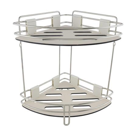 CORNER RACK AQ-3151A2 STAINLESS STEEL 2-TIER [EXCLUSIVE FROM HOMEPRO THAILAND]