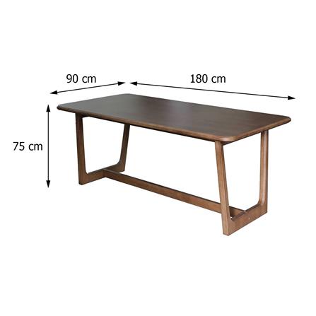 6-SEATER DINING TABLE SET FURDINI HOKKAIDO DARK BROWN [EXCLUSIVE FROM HOMEPRO THAILAND]