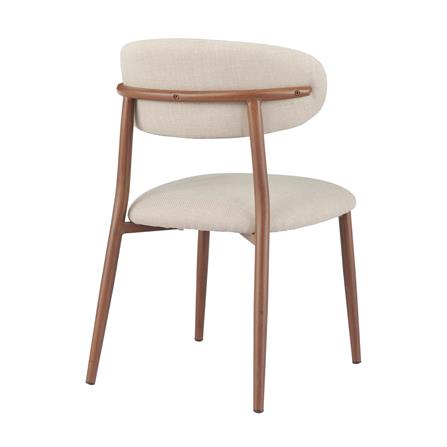 DINING CHAIR FURDINI LAGUNA-X LIGHT BROWN [EXCLUSIVE FROM HOMEPRO THAILAND]