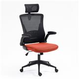 OFFICE CHAIR FURDINI 8314H BLACK/RED