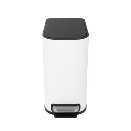 RECTANGULAR PEDAL DUSTBIN ACCO SLOW STYLISH 5L WHITE [EXCLUSIVE FROM HOMEPRO THAILAND]