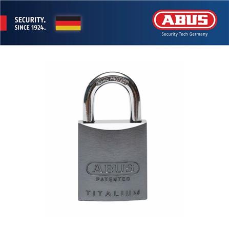 (ONLINE) ABUS 45MM TITALIUM ALUMINIUM PADLOCK WITH 2 KEYS 83AL/45 TITANIUM