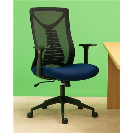 OFFICE CHAIR 8330M BLACK/BLUE