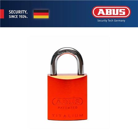 (ONLINE) ABUS 45MM TITALIUM ALUMINIUM PADLOCK WITH 2 KEYS 83AL/45 ORANGE