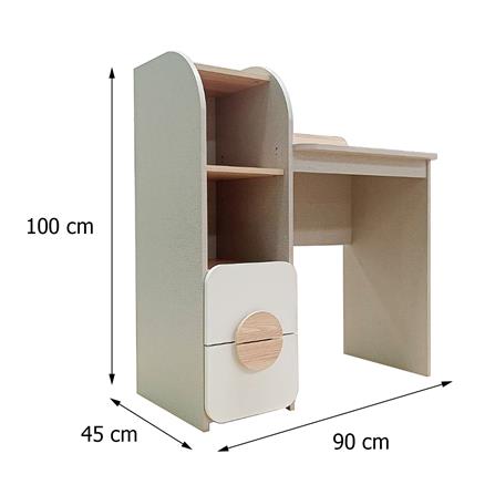 WRITING DESK FURDINI TORI 90CM PINEOAK/WHITE/GREY [EXCLUSIVE FROM HOMEPRO THAILAND]