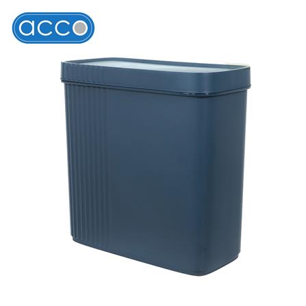 RECTANGULAR DUSTBIN WITH PRESS-TOP LID ACCO CLOUD 11L BLUE [EXCLUSIVE FROM HOMEPRO THAILAND]