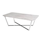COFFEE TABLE FURDINI CHARLOT-S 120CM WHITE MARBLE PATTERN [EXCLUSIVE FROM HOMEPRO THAILAND]