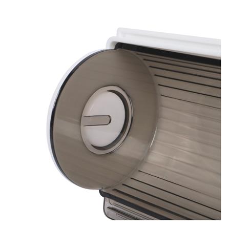 ROUND GARBAGE BAG DISPENSER ACCO KLEAR GREY/CLEAR [EXCLUSIVE FROM HOMEPRO THAILAND]