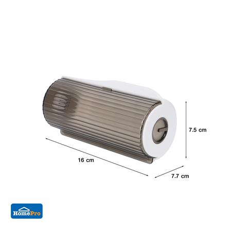 ROUND GARBAGE BAG DISPENSER ACCO KLEAR GREY/CLEAR [EXCLUSIVE FROM HOMEPRO THAILAND]