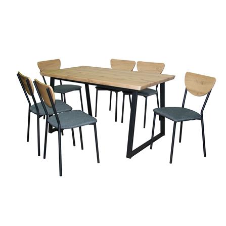 6-SEATER DINING TABLE SET FURDINI ROCCO BROWN [EXCLUSIVE FROM HOMEPRO THAILAND]