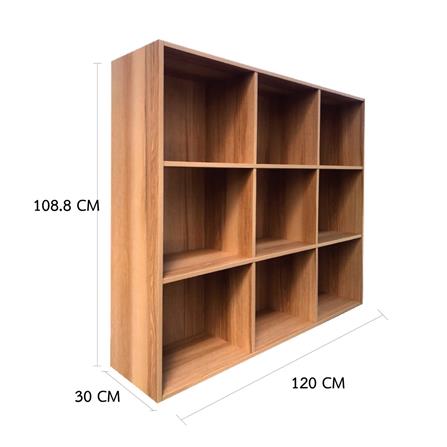 SHELVING UNIT WITH 9 COMPARTMENTS FURDINI FINE 120CM WOOD GRAIN PATTERN [EXCLUSIVE FROM HOMEPRO THAILAND]