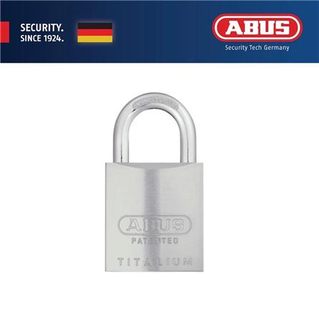 (ONLINE) ABUS 50MM TITALIUM ALUMINIUM PADLOCK WITH 2 KEYS 83AL/50 SILVER