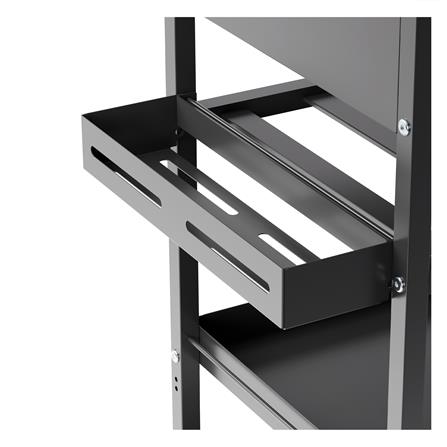 3-TIER STEEL UTINITY CART WITH DRAWER STACKO URBAN 66.5X40X89CM BLACK [EXCLUSIVE FROM HOMEPRO THAILAND]