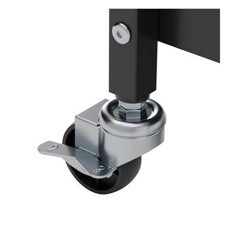 3-TIER STEEL UTINITY CART WITH DRAWER STACKO URBAN 66.5X40X89CM BLACK [EXCLUSIVE FROM HOMEPRO THAILAND]