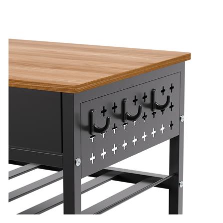 3-TIER STEEL UTINITY CART WITH DRAWER STACKO URBAN 66.5X40X89CM BLACK [EXCLUSIVE FROM HOMEPRO THAILAND]