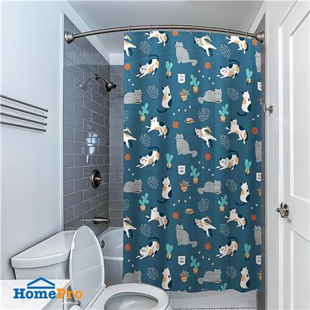 MOYA POLY SHOWER CURTAIN ACS22048B 180X180CM