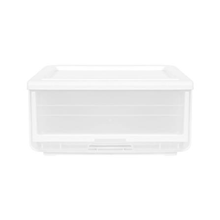 DRAWER BOX STACKO YUMI SIZE L 44X38.5X20.8CM WHITE [EXCLUSIVE FROM HOMEPRO THAILAND]