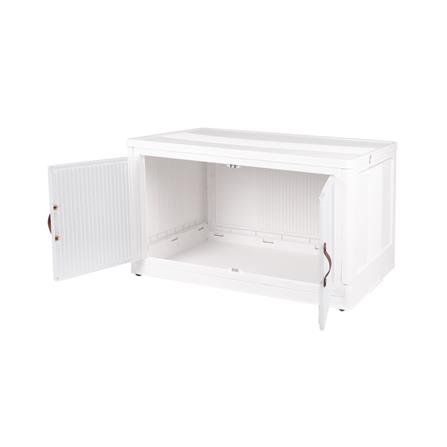 STORAGE BOX WITH HINGED DOORS STACKO CLOUD SIZE L 65X40X37CM WHITE [EXCLUSIVE FROM HOMEPRO THAILAND]