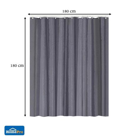 MOYA POLY SHOWER CURTAIN S01-GLITTER 180X180CM