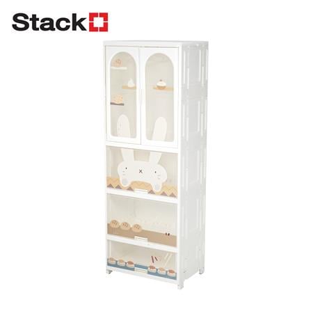 4-TIER WARDROBE STACKO RABBIT 58X40X157CM WHITE [EXCLUSIVE FROM HOMEPRO THAILAND]
