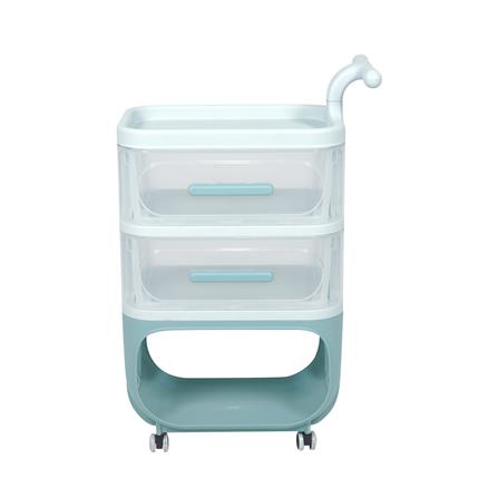 3-TIER UTINITY CART STACKO KID VIVE 50X32X78CM LIGHT BLUE [EXCLUSIVE FROM HOMEPRO THAILAND]