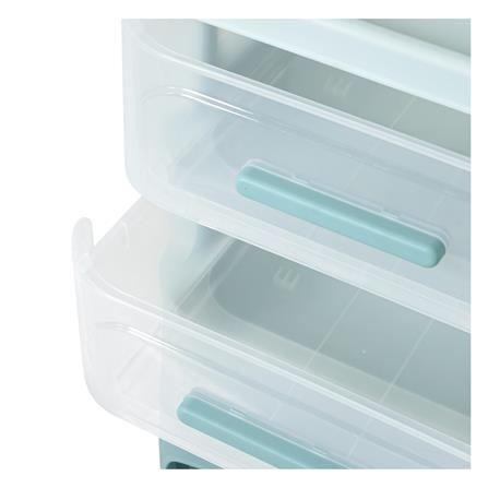 4-TIER UTINITY CART STACKO KID VIVE 50X32X94CM LIGHT BLUE [EXCLUSIVE FROM HOMEPRO THAILAND]