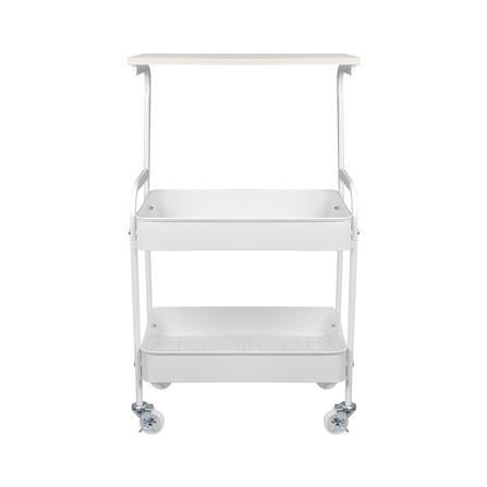 3-TIER UTILITY CART STACKO TIMMIE 43.3X30X73.3CM WHITE [EXCLUSIVE FROM HOMEPRO THAILAND]
