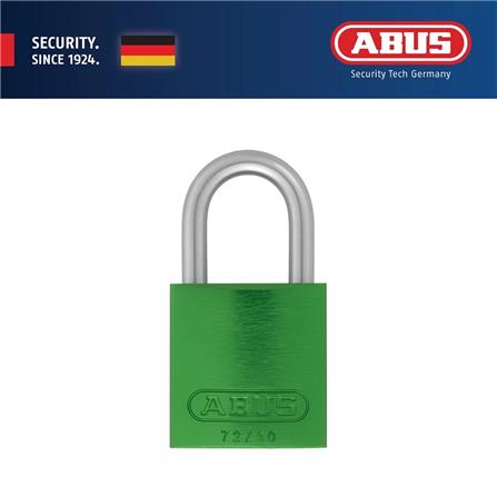 (ONLINE) ABUS 40MM TITALIUM LOVE PADLOCK ALUMINIUM SHACKLE 1 KEY 72LL/40 GREEN