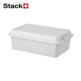 STORAGE BOX WITH LOCKING LID STACKO CICL 6L 36X24X13CM WHITE [EXCLUSIVE FROM HOMEPRO THAILAND]