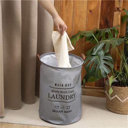 COSSY+ ROUND LAUNDARY BAG CP-PE50 RN GREY