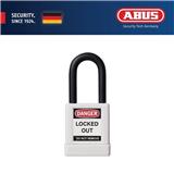 (ONLINE) ABUS 40MM LOTO LIGHTWEIGHT ALUMINIUM PADLOCK 1 KEY & 1 LABEL 74/40 WHITE