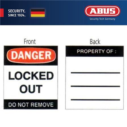 (ONLINE) ABUS 40MM LOTO LIGHTWEIGHT ALUMINIUM PADLOCK 1 KEY & 1 LABEL 74/40 RED