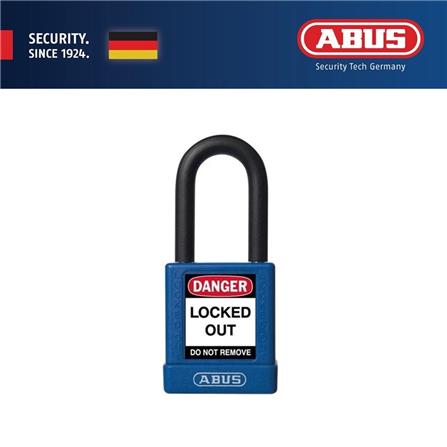 (ONLINE) ABUS 40MM LOTO LIGHTWEIGHT ALUMINIUM PADLOCK 1 KEY & 1 LABEL 74/40 BLUE