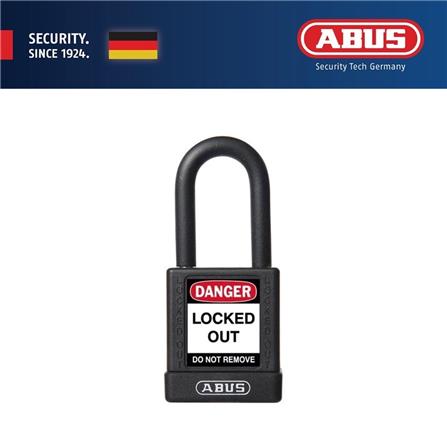 (ONLINE) ABUS 40MM LOTO LIGHTWEIGHT ALUMINIUM PADLOCK 1 KEY & 1 LABEL 74/40 BLACK