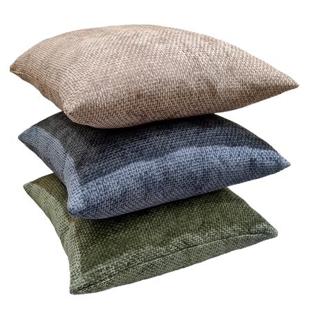 HOME LIVING STYLE CUSHION WEAVE 18X18INCH GREEN