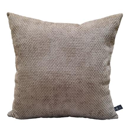 HOME LIVING STYLE CUSHION WEAVE 18X18INCH BROWN