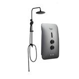 RUBINE SHOWER HEATER DC PUMP WITH RAIN SHOWER RWH-STE351D-RMPM PEWTER METALLIC