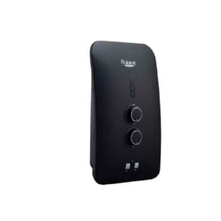 RUBINE SHOWER HEATER DC PUMP WITH RAIN SHOWER RWH-STE351D-RMCB CARBON BLACK