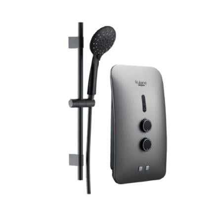 RUBINE SHOWER HEATER DC PUMP WITH HAND SHOWER RWH-STE351D-BPM PEWTER METALLIC