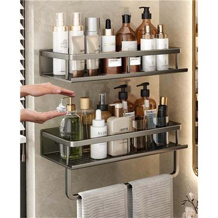 COSSY+ BATH RACK CP-YSLC139QH 30CM GUN METAL