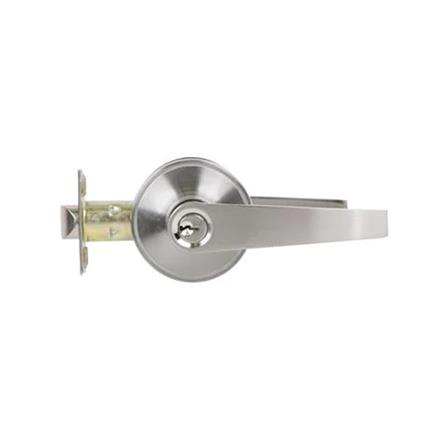AZLE STAINLESS STEEL ENTRANCE LEVER 410 SILVER