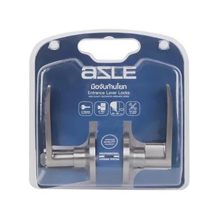 AZLE STAINLESS STEEL ENTRANCE LEVER 410 SILVER