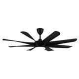 ALPHA CEILING FAN VANNUS VISTA LED 8-BLADE 60-INCH MATT BLACK