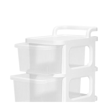 5-DRAWER STORAGE CART STACKO DEW 38X30X105.5CM CLEAR [EXCLUSIVE FROM HOMEPRO THAILAND]